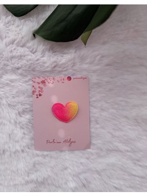 Az Saçlı ve Saçsız Bebek Tokası(Kalp)