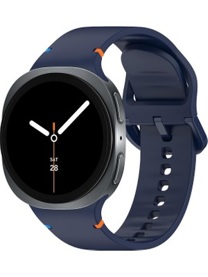 Galaxy Watch 8 / Classic / 2025 Serisi 40 mm / 44 mm / 46 mm Uyumlu Su Geçirmez Yumuşak Silikon Spor Kayış (20 mm)