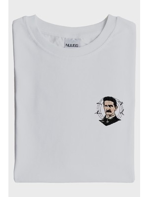 NUUGG Nikola Tesla Desenli Nakışlı Tişört