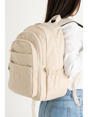 Unisex Okul Çantası Klinkır Kumaş Sırt Çantası Çok Cepli Hafif Yağmur Geçirmez 42*30 cm