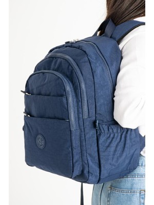 Unisex Okul Çantası Klinkır Kumaş Sırt Çantası Çok Cepli Hafif Yağmur Geçirmez 42*30 cm