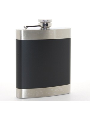 Cona Home Paslanmaz Çelik Tekli 7 Oz Matara Siyah