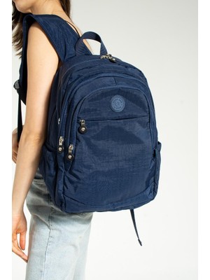 Unisex Okul Çantası Klinkır Kumaş Günlük Sırt Çantası Çok Cepli Hafif Yağmur Geçirmez 38*28 cm