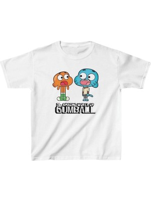 Çocuk Unisex Baskılı T-Shirt - Beyaz