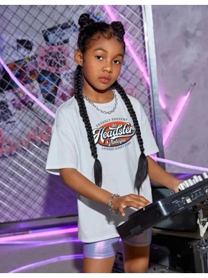 Çocuk Unisex Baskılı T-Shirt - Beyaz