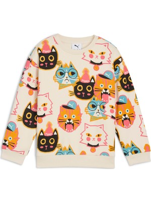 Puma Moody Cat Crew Çocuk Bisiklet Yaka Sweatshirt