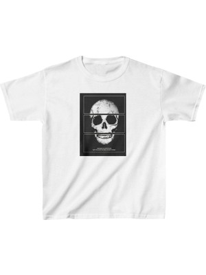 Unisex Çocuk Baskılı T-Shirt - Beyaz