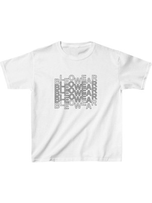 Unisex Çocuk Baskılı T-Shirt - Beyaz