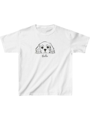 Unisex Çocuk Baskılı T-Shirt - Beyaz