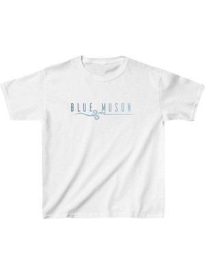 Unisex Çocuk Baskılı T-Shirt - Beyaz