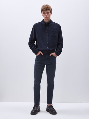 LTB Smarty Y Dar Paça Orta Bel Jean Pantolon Erkek Mavi %98,5 Pamuk %1,5 Elastan Kumaş