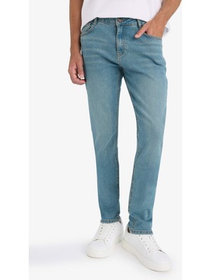 DeFacto Pedro Slim Fit Dar Kalıp Normal Bel Dar Paça Jean Pantolon F2928AX25AU