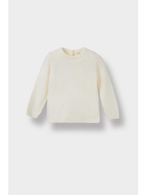 DeFacto Bisiklet Yaka Triko Kazak Kız Bebek X8187A225AU