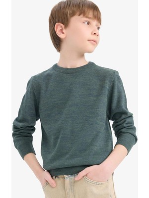 DeFacto Erkek Çocuk Bisiklet Yaka Triko Kazak A4992A825WN