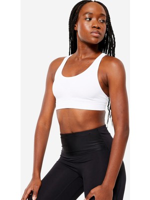 Kalenji Yüzücü Sırt Sporcu Sütyeni - Orta Destek - Beyaz