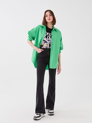 Xsıde Yüksek Bel Mars Flare Kadın Jean Pantolon  (S3)