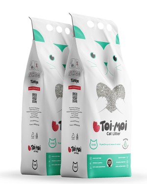 Toi Moi 2’li Avantajlı Paket - Kokusuz Sodyum Bentonit Kedi Kumu 2x10Kg
