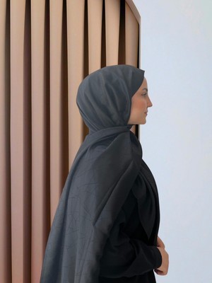 Cam Kırığı Desenli Jakar Şal