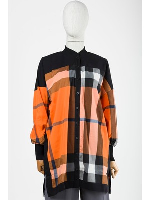 Kareli Gömlek Oranj