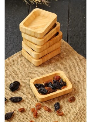 Bambu 6 Lı Mini Kase - Çerezlik - Reçellik - Lokumluk