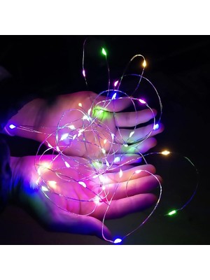 Yüksek Kalite 1.5 Metre Renkli Hobi Işığı Renkli LED Işık Modlu Renkli Pilli LED Işık Pil Dahildir