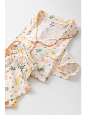 Uzun Kol Gömlek Yaka Kadın Pinterest Pijama Takımı - Mevsimlik Kadın Pijama- Geniş Beden Aralığı