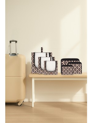 Morport 6'lı Bej Valiz Düzenleyici I Bavul Içi Organizer Set I Seyahat Hurcu