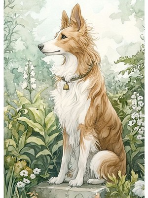 Bedeko Köpek Resmi Poster Ahşap Tablo