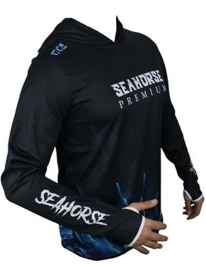 Sea Horse Special Angler Uv T-Shirt Blue Bolt