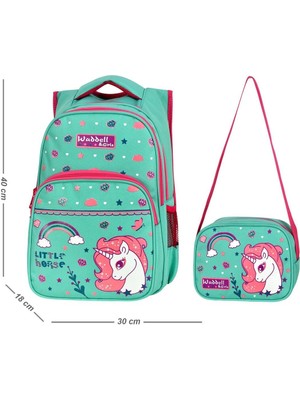 Waddell Ilkokul Sırt Çantası ve Beslenme Çantası Set Olarak Satılmaktadır 33 x 20 x 45 cm