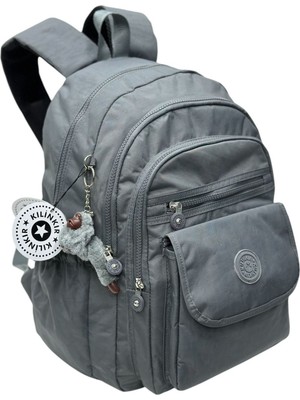 Su Geçirmez Kumaş Unisex  Büyük Boy (40*28*14 ) Maymuncuk   Çanta