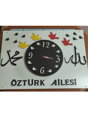 Duvar Saat Seti  Kişiye Özel  Salon//iş Yeri Için Çok Şık Ebatları. 60*120