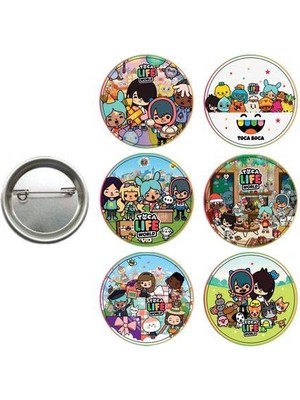 Dodomar Lisanslı Yaka çanta rozeti TOCA BOCA 6LI