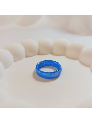 Crystal Atelier Sertifikalı Doğal Akik Taşı Nazar Yüzüğü