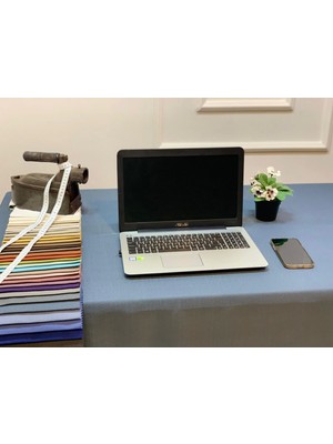 Nivemeshome Keten Trend Masa Örtüsü Indigo Apm