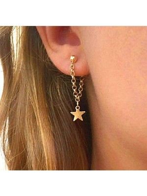 Şıklığınızı Yıldızlarla Tamamlayın: Zarif Zincir Küpe