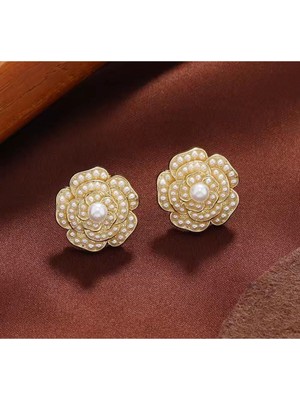 Şık ve Zarif Taşlı Incili Kadın Küpe - Özel Anlar Için Ideal