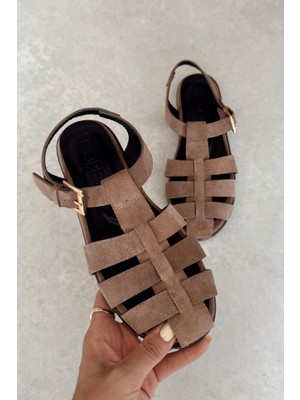 Stan Toprak Hakiki Deri Sandalet