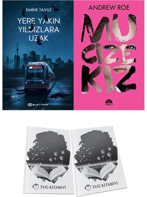 Mucize Kız ve Epsilon Yayınevi Yere Yakın Yıldızlara Uzak Emine Tavuz 2li Set + Hediyeli