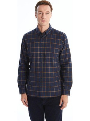 Lcwaıkıkı Classic  Regular Fit Uzun Kollu Ekose Erkek Gömlek  (W5)