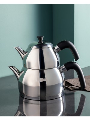 Madame Coco Monrelae Çaydanlık Takımı - Çelik - Büyük Boy