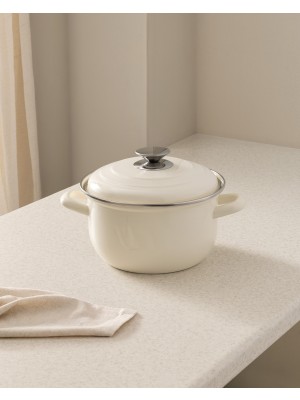Madame Coco Salentino Derin Tencere - Beyaz - 20 cm