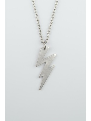Şimşek - The Flash Gümüş Kaplama Düz Zincir Kolye