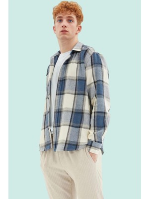 Erkek Kareli Flanel Gömlek Regular Fit Kışlık Casual Günlük Hafta Sonu Yaz Aylarının Vazgeçilmezi
