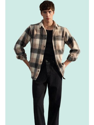 Kadın Unisex Kareli Oduncu Gömlek Ceket Regular Fit Uzun Kol Kışlık Yaz Aylarının Vazgeçilmezi