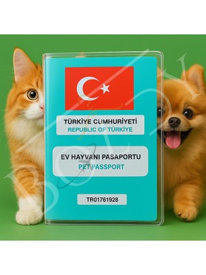 Boldy Pet Pasaport Kılıfı - Evcil Hayvan Pasaport Koruyucu - Pet Pasaportluk - Köpek Pasaport Kılıfı - Evcil Hayvan Pasaport Kılıfı