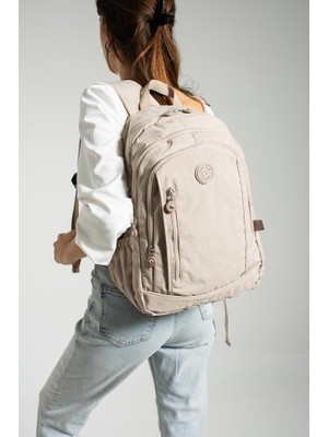 Unisex Okul Çantası Klinkır Kumaş Günlük Sırt Çantası 40*30 cm Çok Cepli Hafif Yağmur Geçirmez