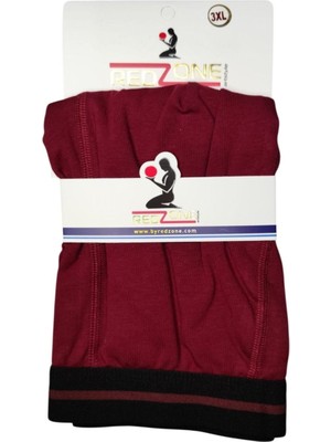 Erkek Büyük Beden Battal Boy Likralı Boxer Bordo