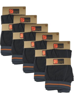 5 Adet Büyük Beden Redzone Likralı Boxer Füme