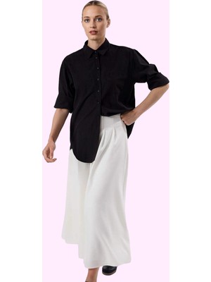 Kadın Maxi Pile Detaylı Etek Astarlı Finike Dokuma Günlük Hafta Sonu Yaz Aylarının Vazgeçilmezi